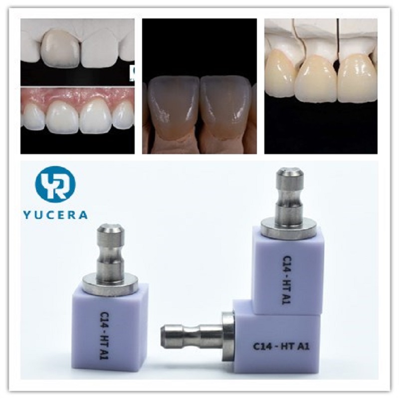 Wholesale Yucera dental CAD CAM dental glass ceramic block C14 Lt 18*13*15  lithium disilicate zirconia Manufacturer and Supplier